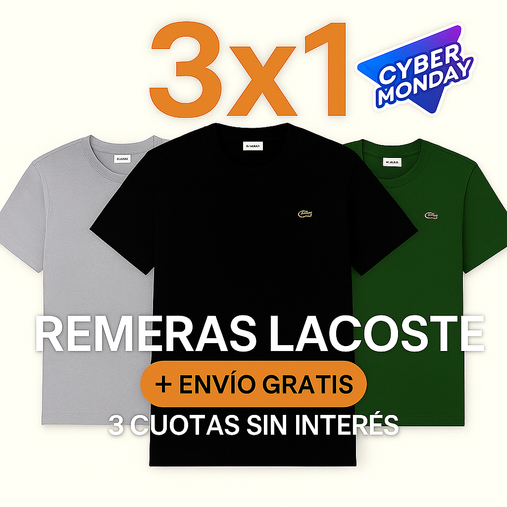 Oferta 3x1 Lacoste
